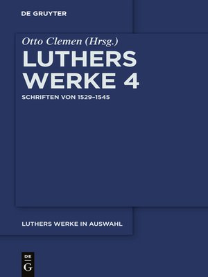 cover image of Schriften von 1529–1545